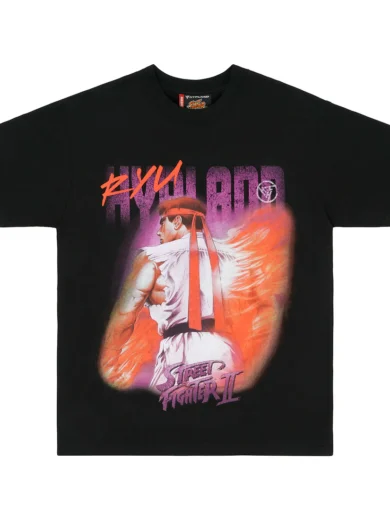 STREET FIGHTER RYU AOP SHIRT (BLACK)