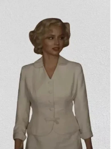 Blonde 2022 Norma Jeane White Blazer
