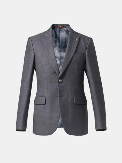 Men’s Casual Charcoal Grey Polar Fleece Jacket