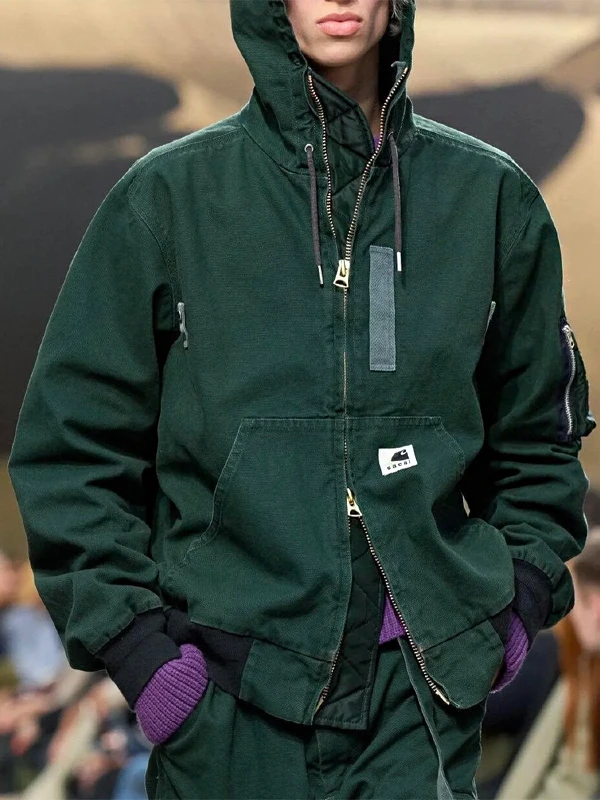 FW25 Sacai Carhartt Green Jacket