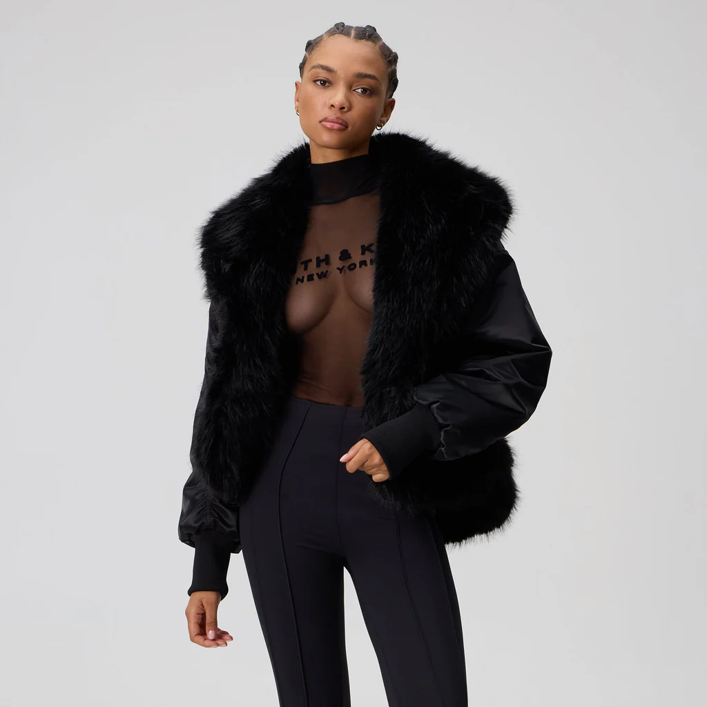 Kith Women Senna Faux Fur Reversible Bomber
