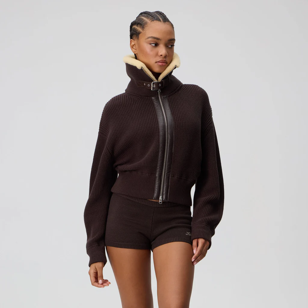 Kith Women Harten Aviator Sweater Jacket