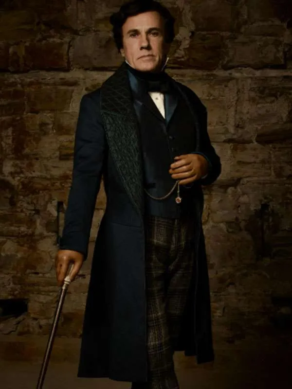 Christoph Waltz Frankenstein Black Trench Coat