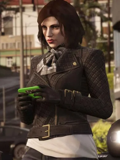 GTA 6 Female Protagonist Quilted Jacket