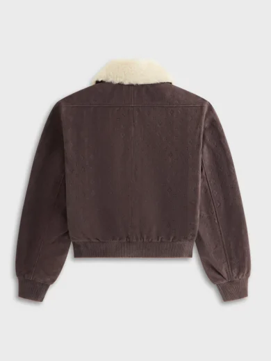 Kith Women Dalton Debossed Suede Bomber