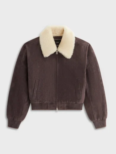 Kith Women Dalton Debossed Suede Bomber