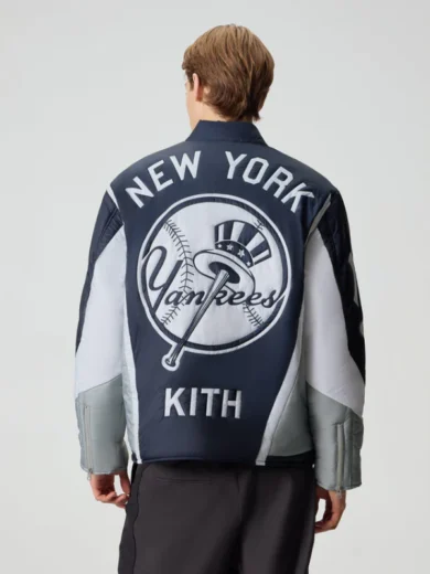 Kith for the New York Yankees Zip Brixton Puffed Shirt Jacket