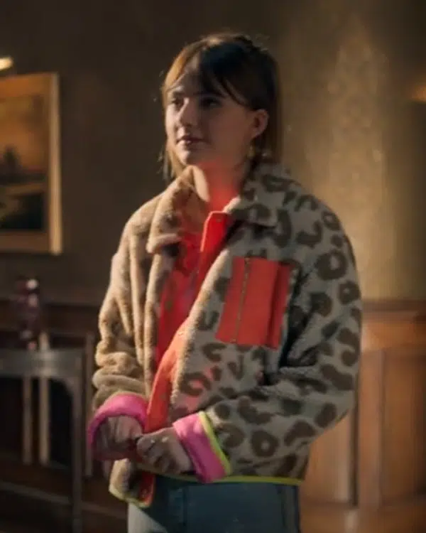 Locke & Key S02 Emilia Jones Leopard Print Jacket