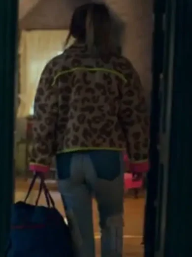 Locke &amp Key S02 Emilia Jones Leopard Print Jacket