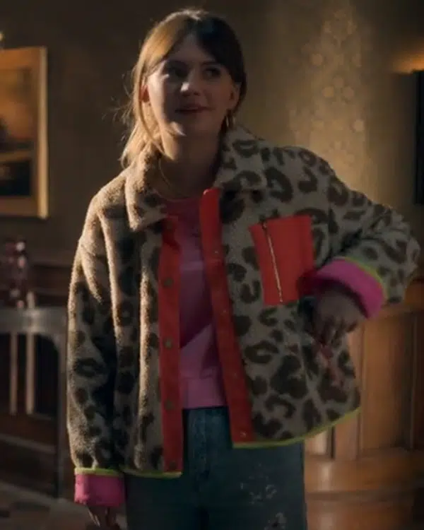 Locke & Key S02 Emilia Jones Leopard Print Jacket