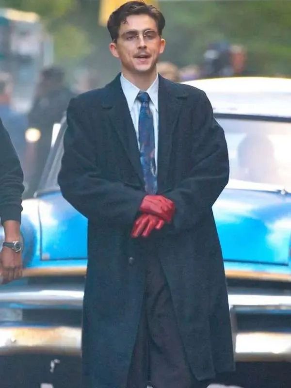 Timothée Chalamet Marty Supreme Black Coat