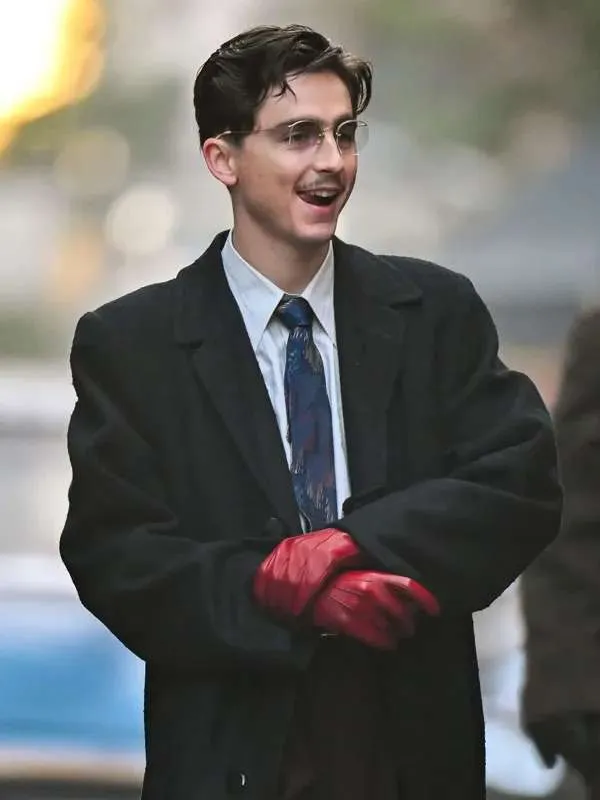 Timothée Chalamet Marty Supreme Black Coat