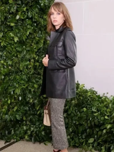 Stranger Things Maya Hawke Leather Coat