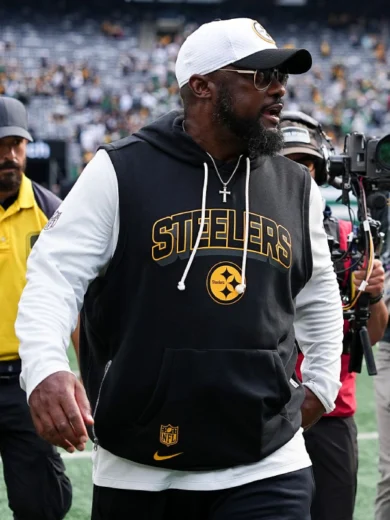 Mike Tomlin Steelers Sideline Sleeveless Hoodie