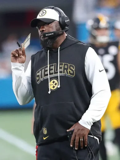 Mike Tomlin Steelers Sideline Sleeveless Hoodie