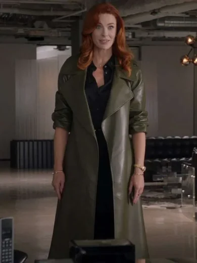 Monica Stevens The Rookie S06 Green Trench Coat