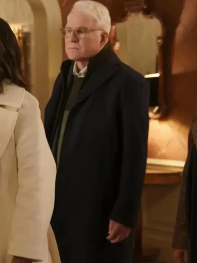 Only Murders In the Building S02 Oliver Putnam Plaid Coat