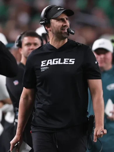 Nick Sirianni Eagles Sideline Performance Hoodie T-Shirt