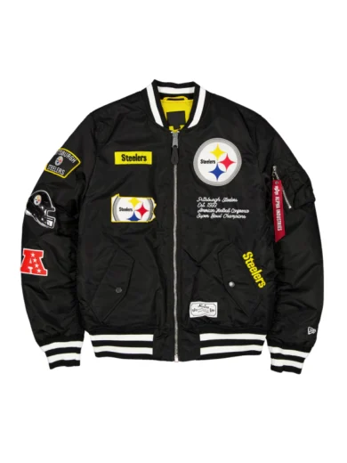 Pittsburgh Steelers New Era x Alpha Industries MA-1 Bomber Jacket