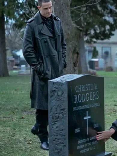 Power Book IV Force Vic Flynn Leather Coat