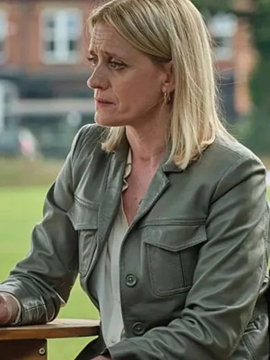 Christine Mokhtar Reunion 2025 Green Leather Jacket