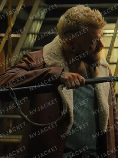 Samaritan 2022 Cyrus Brown Leather Jacket