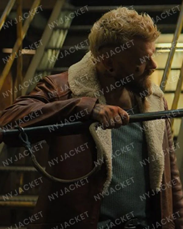 Samaritan 2022 Cyrus Brown Leather Jacket