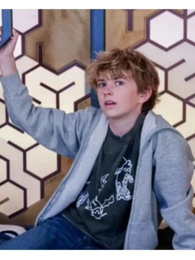 Secret Headquarters Walker Scobell Grey Hoodie