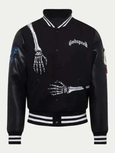 Rod Skull Godspeed Varsity Jacket