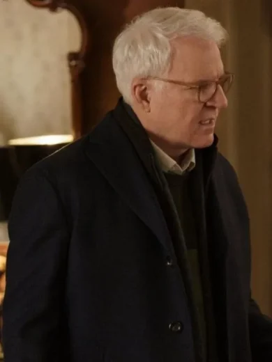 Only Murders In the Building S02 Oliver Putnam Plaid Coat