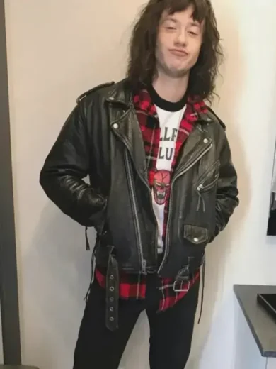 Stranger Things Brando Biker Eddie Munson Leather Jacket