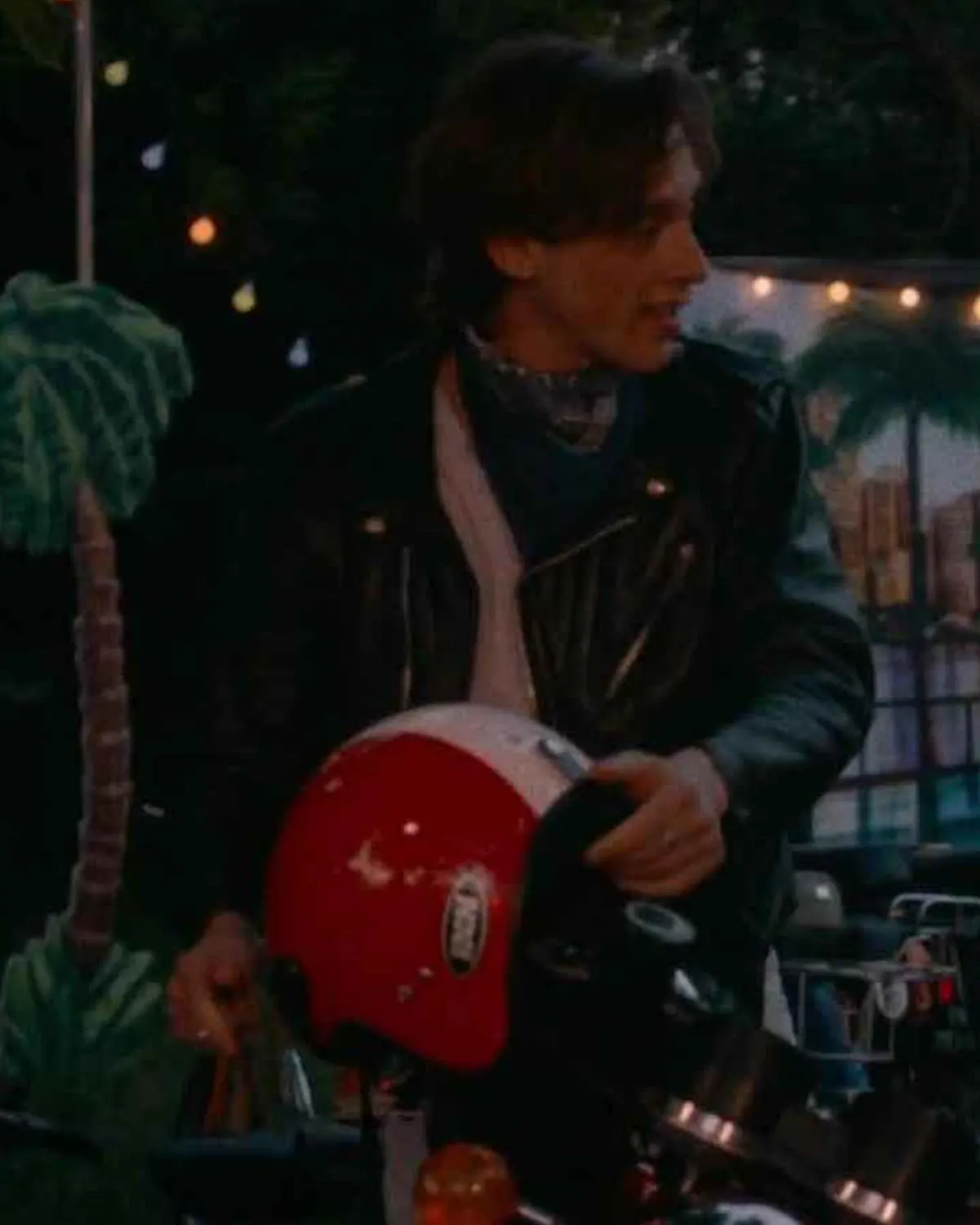 Summer of 85 David Black Leather Jacket