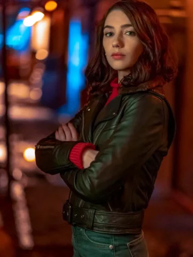 The Flash Natalie Dreyfuss Leather Jacket