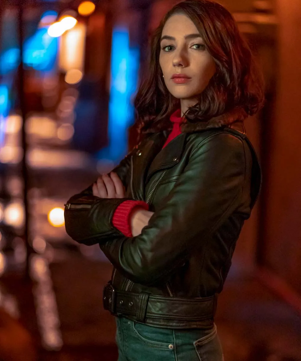 The Flash Natalie Dreyfuss Leather Jacket