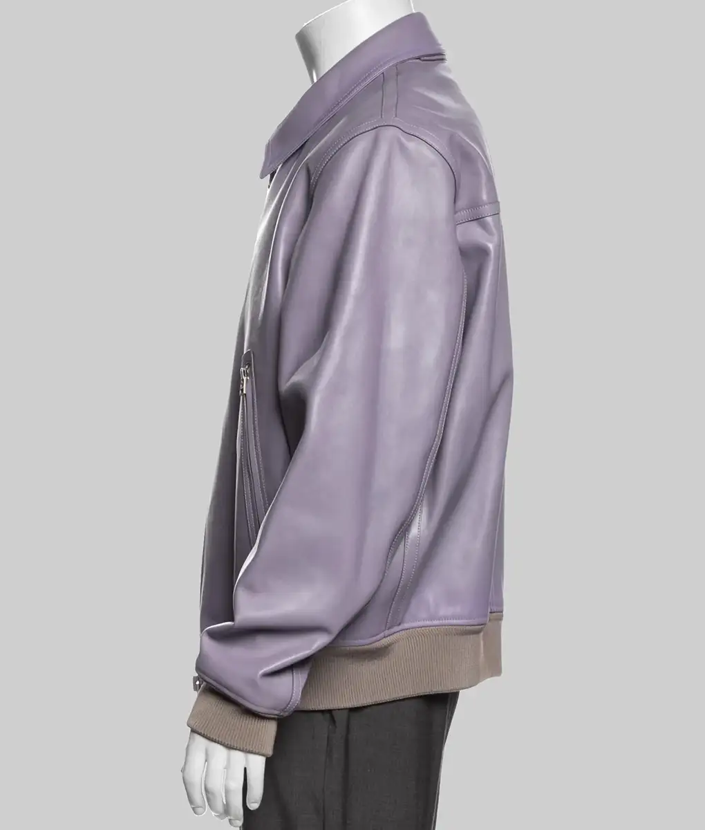 The Voice John Legend Purple Leather Jacket