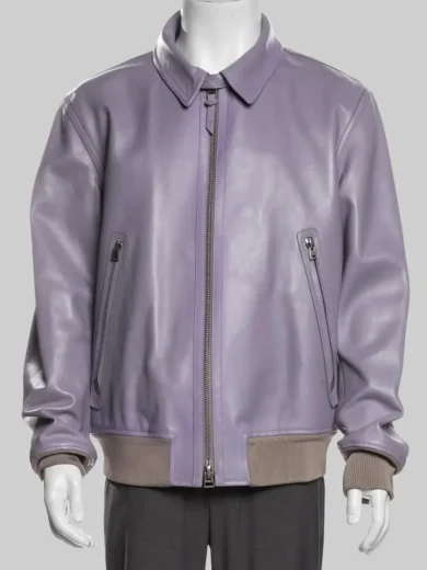 The Voice John Legend Purple Leather Jacket