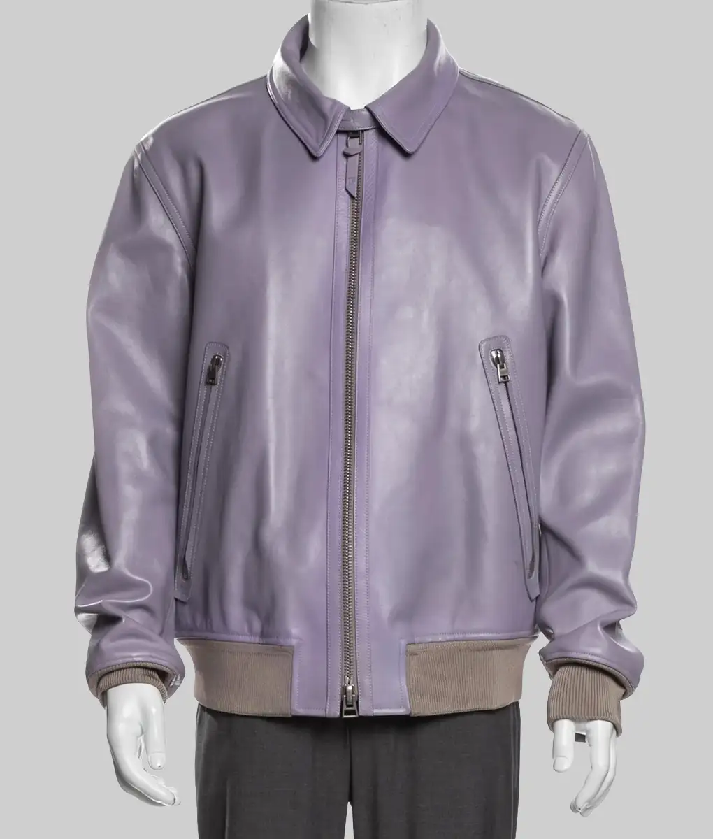 The Voice John Legend Purple Leather Jacket