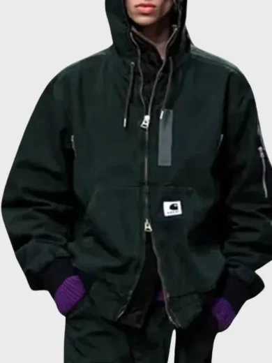 FW25 Sacai Carhartt Green Jacket