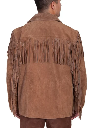 Men’s Scully Fringed Suede Leather Jacket