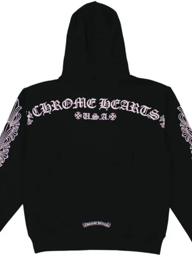 Chrome Hearts Matty Boy Shoulder Logo Hoodie -Black
