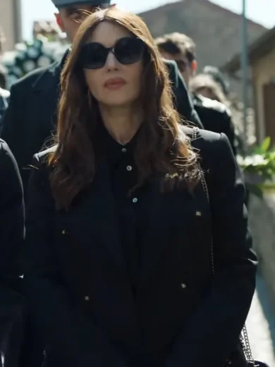 Toni Collette Mafia Mamma 2023 Black Blazer