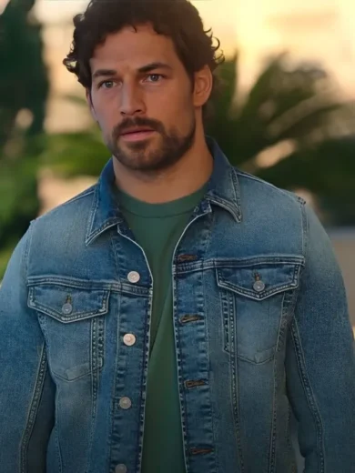 Deceitful Love 2024 Giacomo Gianniotti Denim Jacket