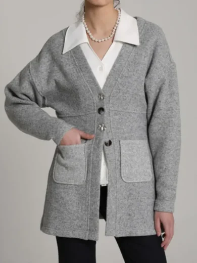 Love Scout 2025 Han Ji-min Grey Cardigan