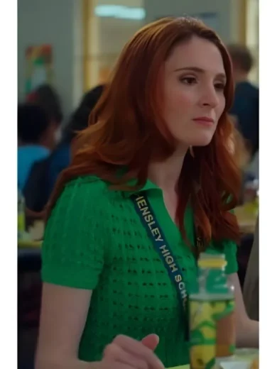 English Teacher S2 Savanna Gann Green Polo Top