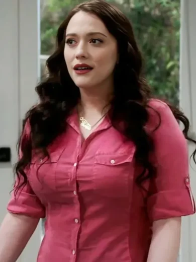 Shifting Gears 2025 Kat Dennings Pink Shirt