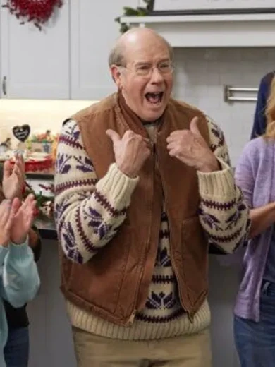 Haul Out The Holly 2023 Stephen Tobolowsky Brown Vest