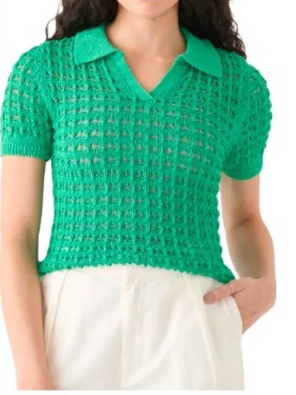 English Teacher S2 Savanna Gann Green Polo Top