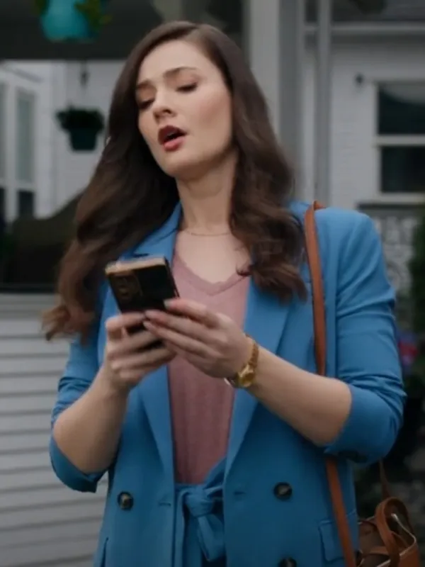 Make Me A Match 2023 Eva Bourne Blue Blazer