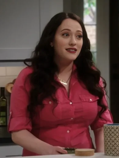 Shifting Gears 2025 Kat Dennings Pink Shirt