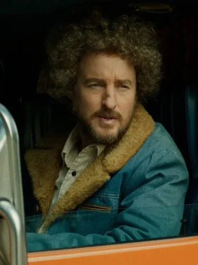 Paint 2023 Owen Wilson Blue Shearling Jacket